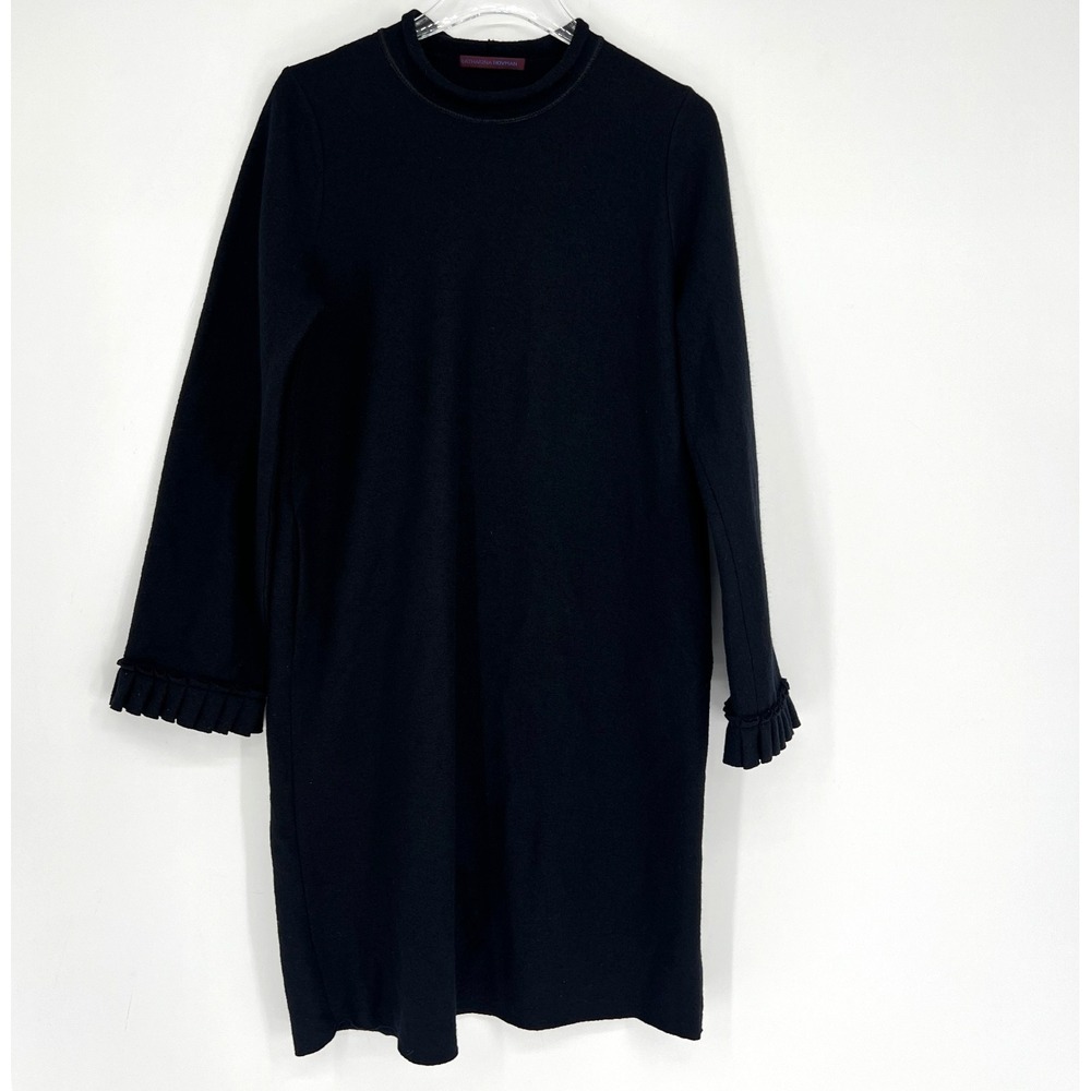 Katharina Hovman Dress 6 Wool Black Classic Simple Career‎ Black Tie Preppy